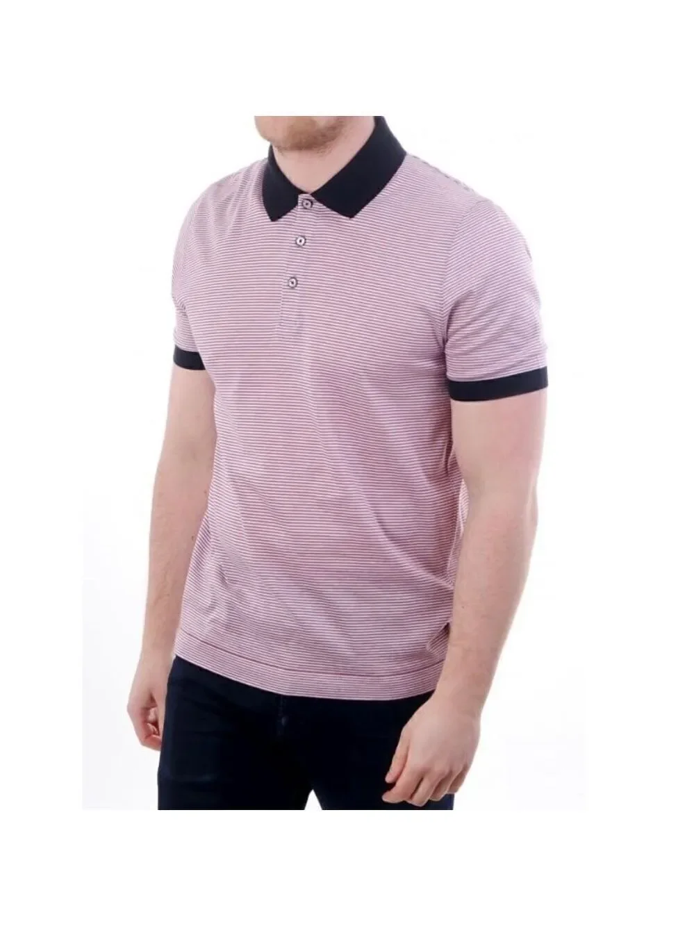 Ted Baker London Beagle Striped Ribstart Polo Top